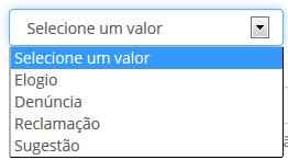 2º Passo: No cadastro da manifestação, todos os campos são de preenchimento obrigatório, exceto a opção de anexar arquivos, que fica a critério do manifestante.