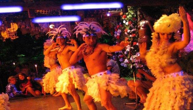 Polinésia com danças como la Tirana e La Cueca,