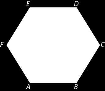 Na figura está representado um hexágono regular [ABCDEF] e o seu centro G.