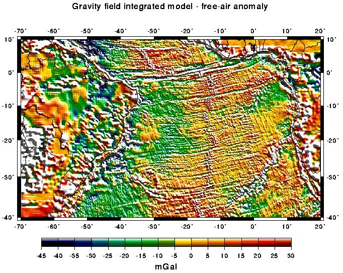 O CAMPO DE GRAVIDADE TERRESTRE - Identificação e modelagem de zonas de fraturas oceânicas (uso extensivo de dados de altimetria por satélite e Geofísica