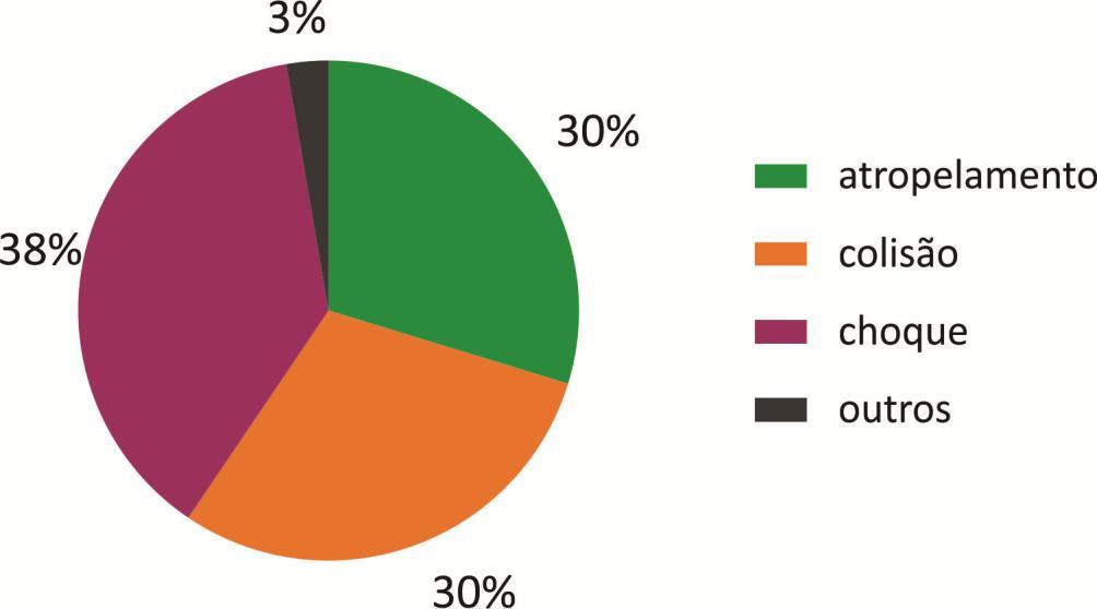 Diagnóstico da Subprefeitura de Ermelino Matarazzo 2015 a 2017 Tipos de ocorrências fatais na