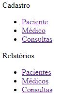 O link Consulta tem que redirecionar para o arquivo cadastro/consulta/consulta_visualizar.php.