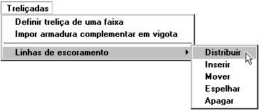 Distribuir. Clique num ponto sobre a laje L1(1) clique no botão OK (2).