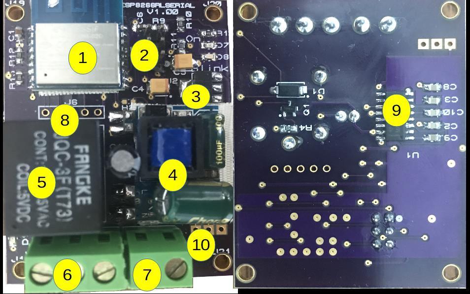 1. Introdução Esta documentação refere-se à Interface PME-ESP8266 com fonte, rele e USART MAX3232. A placa pode ser programada com um conversor USB/Serial.