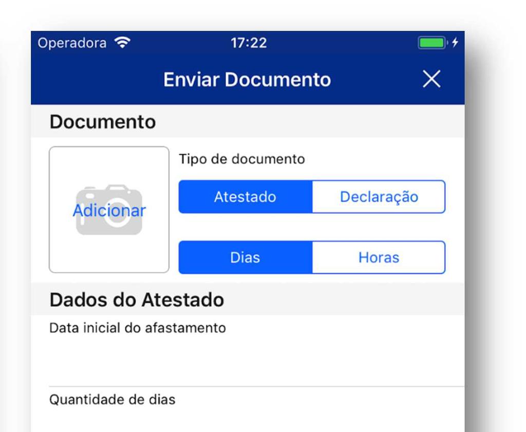 afastamento, Tipo de afastamento (Acidente de trabalho, Doença ou Licença