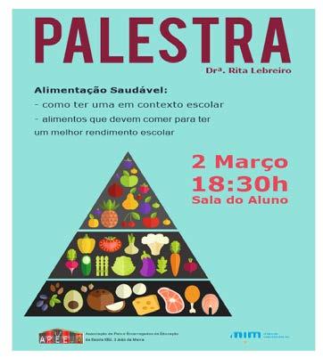 Março 2018 Palestra: Alimentação saudável:como ter uma em contexto escolar (2/3) -