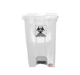 Resíduos infectantes Acondicionar em sacos plásticos brancos, dispostos em coletores com rótulo de substância infectante, até o limite máximo de