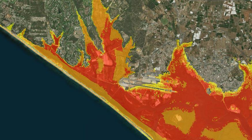 Como é notório nos anos anteriores, as zonas de águas interiores são novamente as mais afetadas. Isto é, os distritos que têm grandes estuários vêm a sua área gravemente afetada.