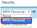 Etapa 4. O clique edita. Etapa 5. Escolha um modo de segurança da lista de drop-down da Segurança. As opções são: Nenhum Esta opção desativa os ajustes da segurança Wireless do VAP selecionado.