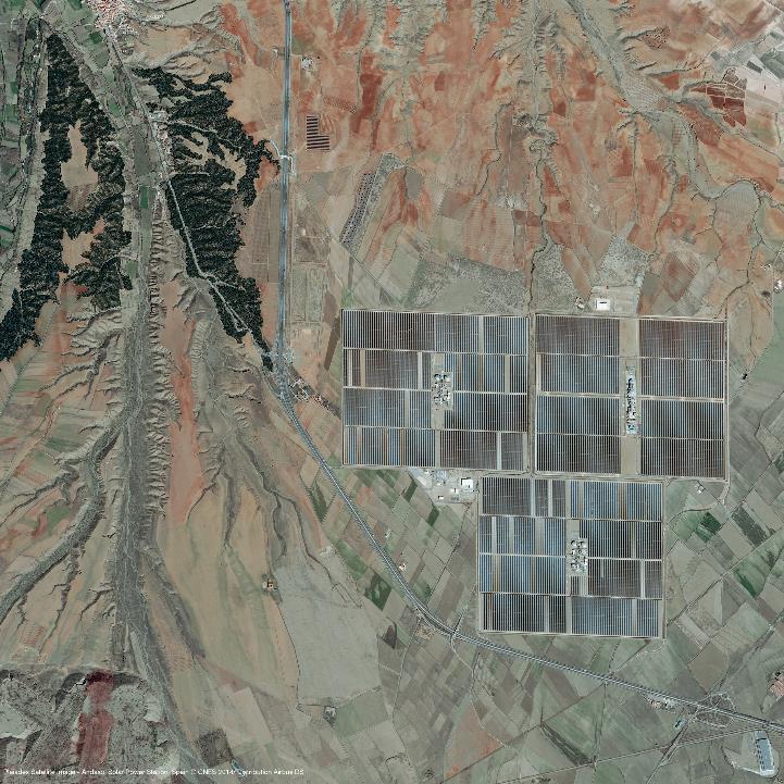 IMAGENS Imagem do satélite Pléiades, da Usina de energia