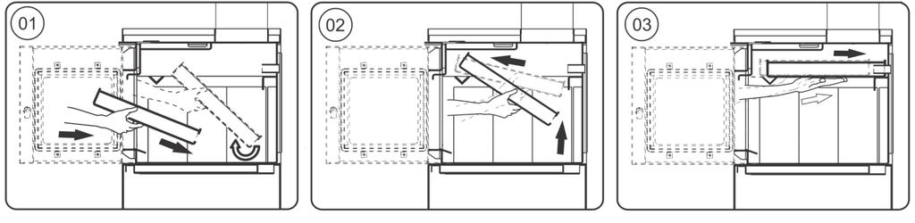 INSTALAÇÃO DO TEMPLADOR Os Calefatores LIV estão equipados com o dispositivo tipo TEMPLADOR (Atenuador de temperatura ou Climatizador).