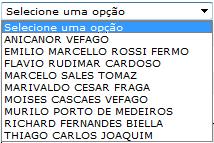 Quant a preenchiment ds camps mesm deve ser feit da seguinte frma: Setr: este camp é preenchid autmaticamente cm nme d usuári que faz lgin; Funcinári: clique na seta e selecine nme d funcinári d setr