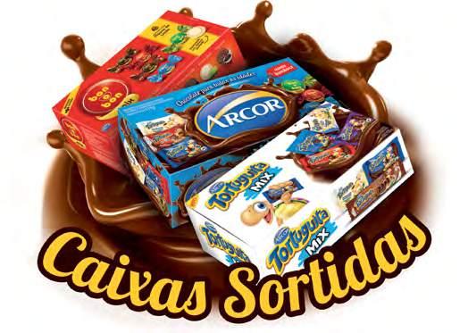 CHOCOLATE CONCORRENTES Caixa de bombons sortidos: Nestlé, Lacta e Garoto. BeC Um novo mix de deliciosos chocolates nas caixas Arcor de bon o bon Mix.