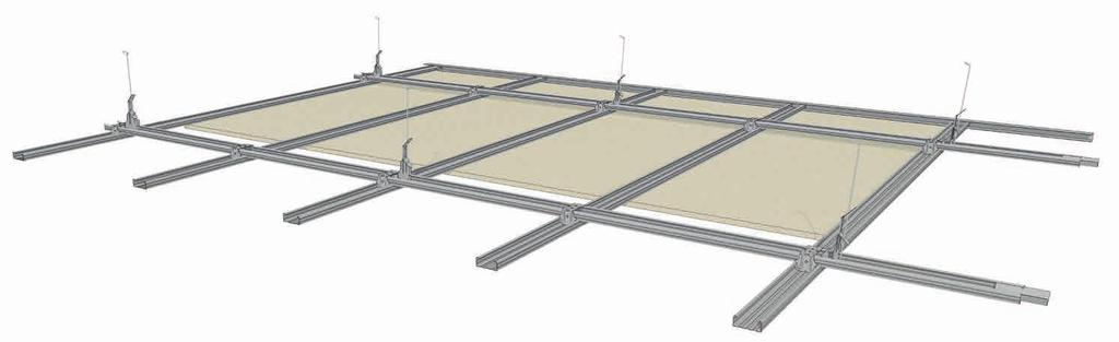 Conector de perfil F47 Chapa Knauf Drywall Perfil F47 Elemento multifunção Guia para teto 30 x 20 3 5 1 Distância entre fixações Detalhes de instalação D112 Bidirecional 2 Distância entre perfis