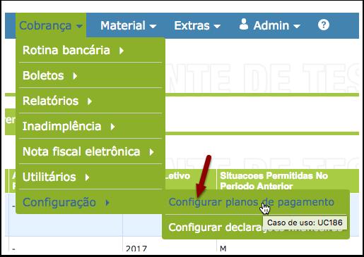 Selecione a aba Planos, Cotas