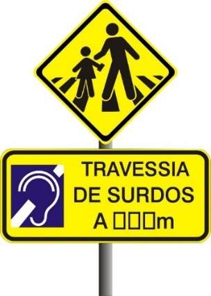 1 Faixa de travessia de pedestres Pode vir acompanhada de: Sinalização semafórica com ou sem foco especial para pedestres, sendo