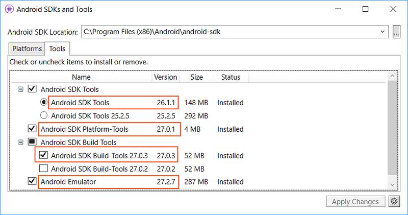 AVDs Dispositivos Virtuais Android Antes de usar o Android Device Manager