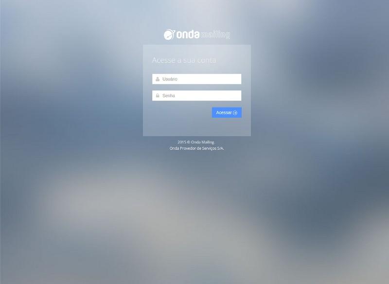 2 Acesso ao sistema Para acessar o Ondamailing, basta digitar na barra de endereços do seu navegador o endereço www.ondamailing.com.