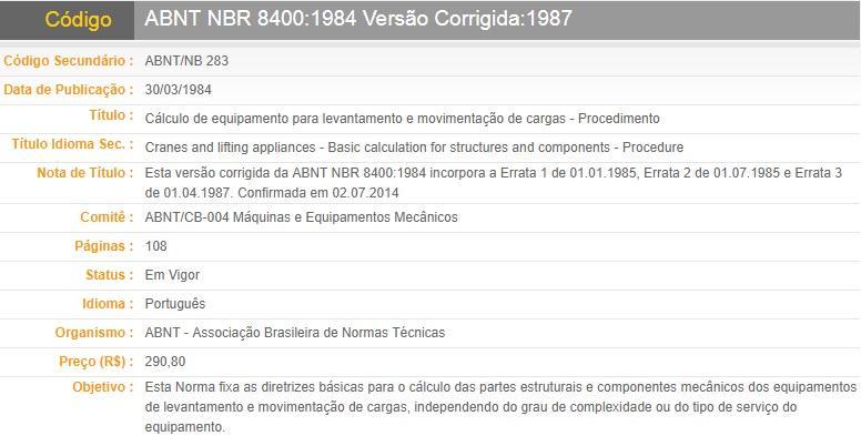 NBR 8400