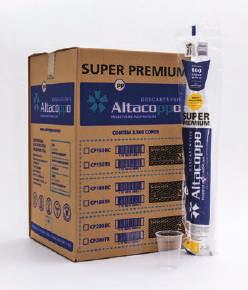 SUPER resistente A linha de copos ALTACOPPO SUPER PREMIUM oferece um acabamento mais encorpado.