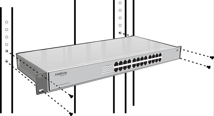 permitindo sua instalação em racks desse padrão.