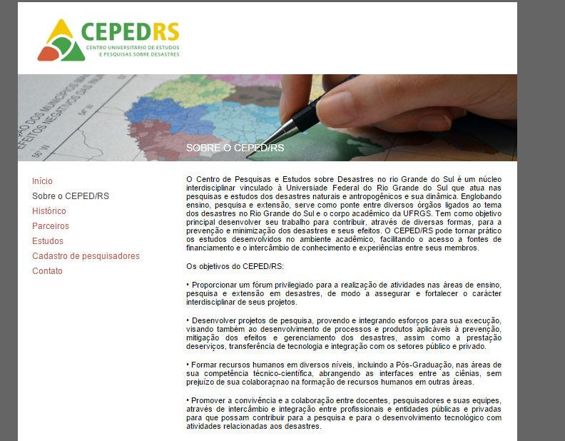 CEPED RS Centro Universitário de Estudos e Pesquisas sobre da Universidade