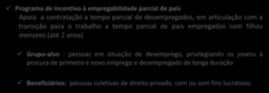 Eixo Prioritário 1 Promover a sustentabilidade e a qualidade do emprego Objetivo Específico 1.