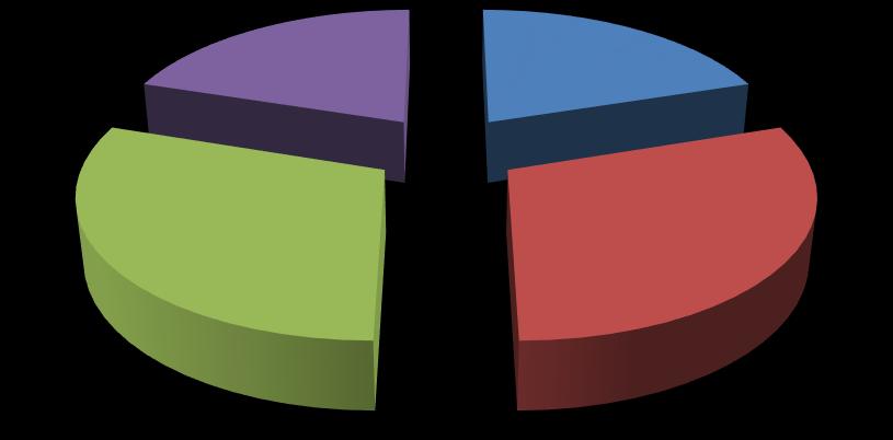 RPA 1 RPA 4 RPA 5 RPA 6 20% 20% 30% 30% As regiões político-administrativas que contiveram uma maior