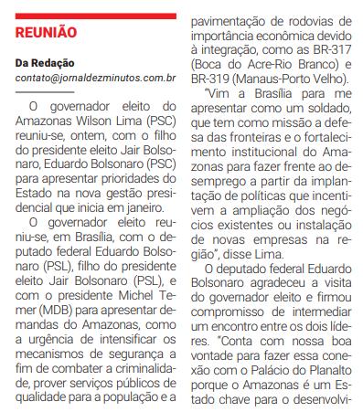 rodovias ao deputado Bolsonaro