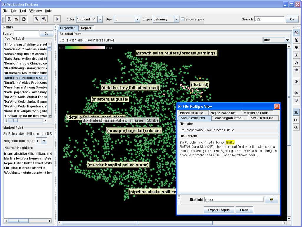 Projection Explorer (PEx)