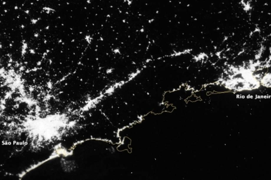 RIO E SÃO PAULO Outra imagem do Earth Observatory dá mais