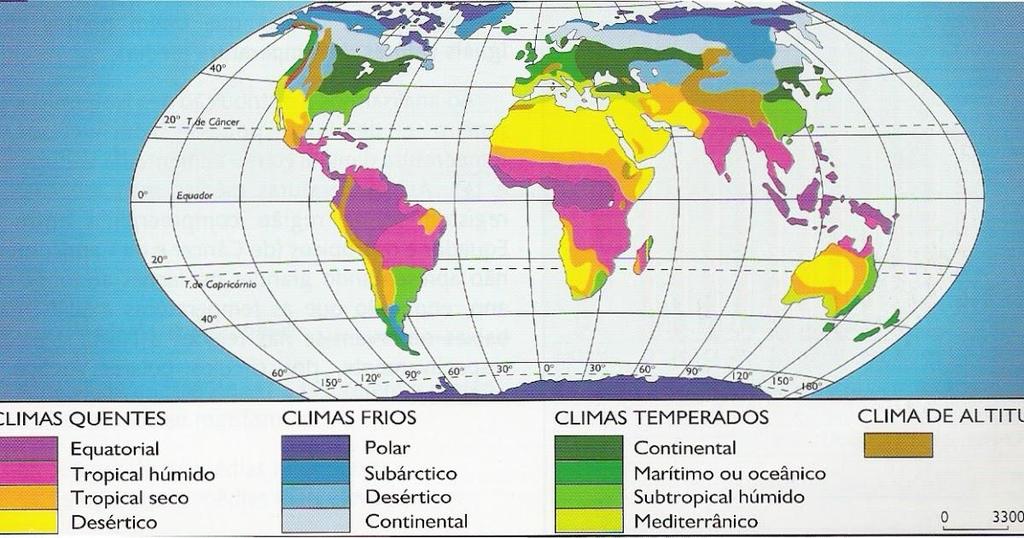 Áreas mais sujeitas à glaciação sobre o relevo É possível notar que o Hemisfério Norte possui