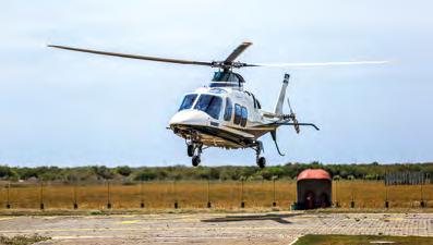 Helicóptero no Porto do Açu O Complexo do Porto do Açu mostra flexibilidade e agilidade sempre que uma mudança de cenário ocorre durante as operações.