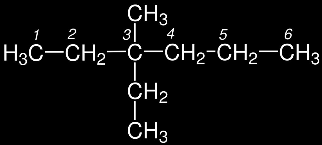 ligações simples = AN Quando a ramificação está no segundo carbono não precisa Tem uma ramificação de 1 carbono-=