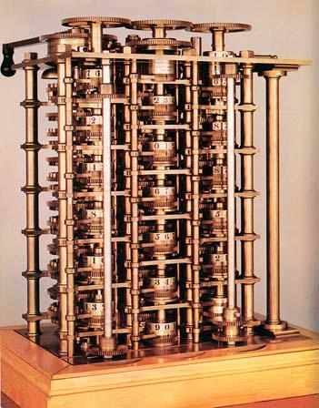 Máquina de diferenças Babbage - 1823