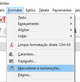 MARCADORES E NUMERAÇÕES Em textos acadêmicos os títulos das seções são organizados numa estrutura hierarquizada.