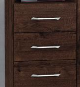 Drawers with metal