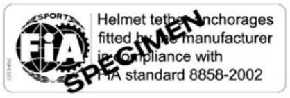 Snell SA2010 (capacete) E FIA 8858-2002 (ancoragens) Snell SA2010 (capacete) E FIA 8858-2010 (ancoragens) Qualquer data de fabricação Fabricados até 31.12.2012 Fabricados a partir de 01.01.2013 Fig.