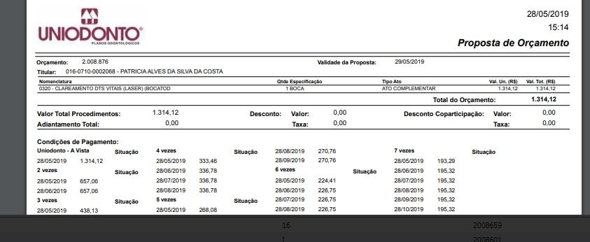 Depois de lançar todo procedimento clicar em Proposta Selecionar a