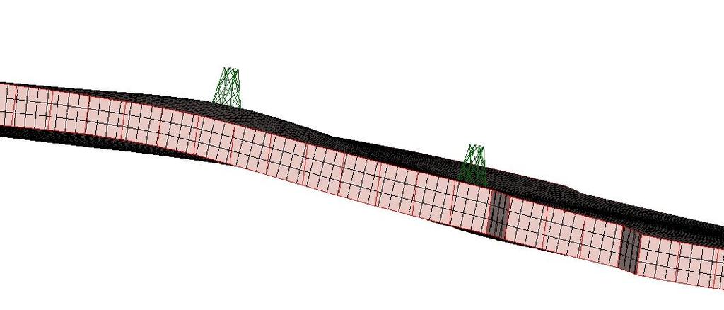 Para a geração do volume de interesse, a delineação do contorno de corte da superfície de topo exigiu atenção adicional para que quinas com ângulos excessivamente agudos fossem