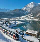 continue a viagem, de trem para Interlaken. Chegada a cidade localizada no sopé da montanha Jungfrau. Neste dia, pode-se subir gratuitamente ao Schilthorn/Piz Gloria com seu ticket Swiss Travel Pass.