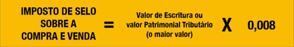 Custos na compra de Imóvel Impostos Imposto de Selo Imposto de selo sobre a transação (compra e