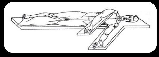 Decúbito lateral: o corpo está deitado de lado.