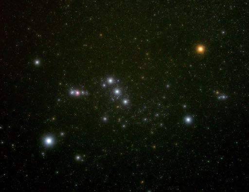 Estrelas Deslocam-se em bloco de leste para oeste.
