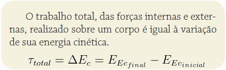 A energia cinética depende do referencial adotado. 3. Teorema da energia cinética a) 200 b) 100 c) 50 d) 25 e) 12,50 4.