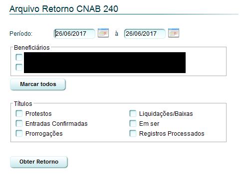 2.0: Retorno No arquivo retorno do CNAB 240 e CNAB 400, o cooperado que utiliza do sistema próprio para a emissão dos boletos, pode verificar e alimentar seu sistema com as informações que é