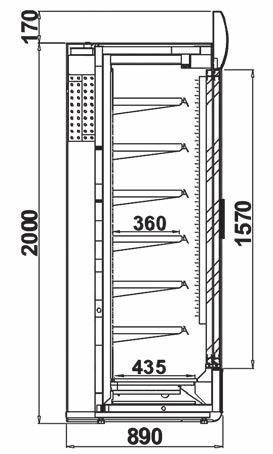 7031 RAL 1036 RAL 1018 RAL 3020 RAL 8014 RAL 9005 Display LCP 01 LCP 02 LCP 03 LCP 04 LCP 05 Modelo King 100 King 130 King 160 King 190 King 250 Dimensão L x P x A 1000 x 890 x 2170 mm 1310 x 890 x