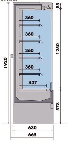 1920 mm 1935 x 630 x 1920 mm Potência 230 V / 990 W 230 V / 1370 W 230 V / 1930 W 230 V / 1930 W 230 V / 2085 W Capac.