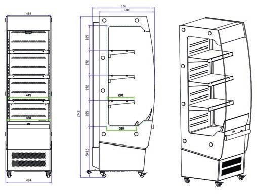 25 C / 50 % Potência 230 V / 1340 W Refrigeração Ventilada /