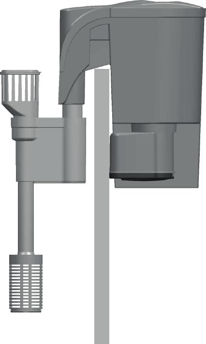 INSTRUÇÕES INSTALAÇÃO Coloque o Filtro na borda do aquário (Fig.1). Retire a Tampa (1).